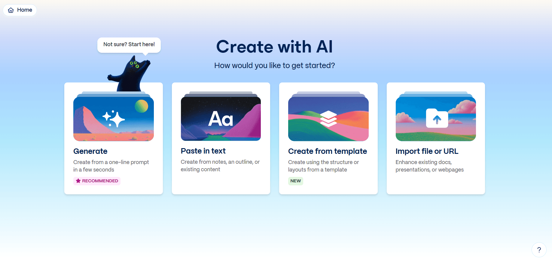 Fastest route from blank page to presentable deck